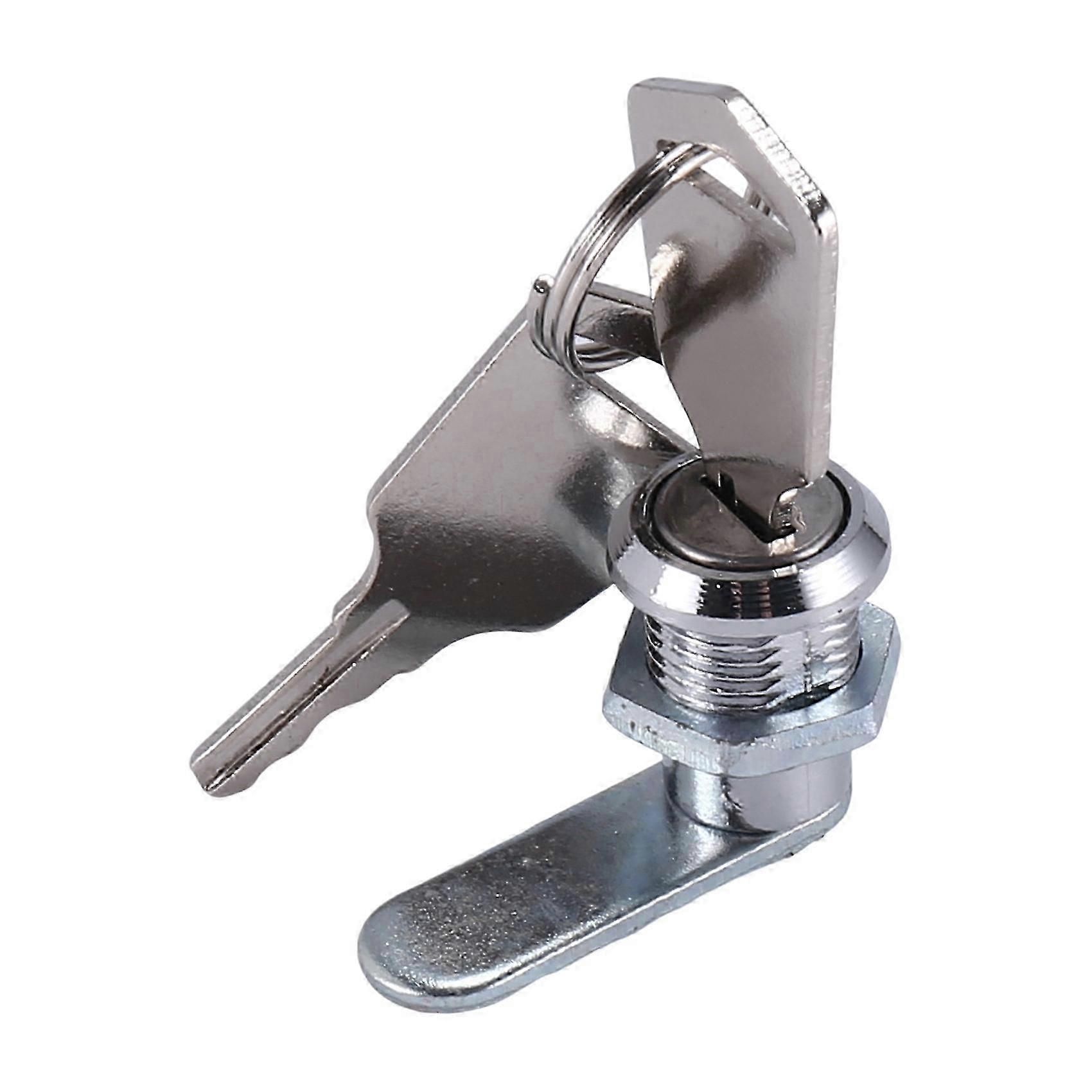 Cam Lock Desk Drawer Lock 16MM with 2 Keys for Arcade, Cupboard, Mailbox, File Cabinet