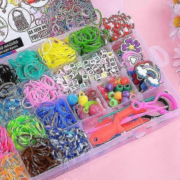 DIY rubber band material kit, rich in colors and shapes, suitable for children