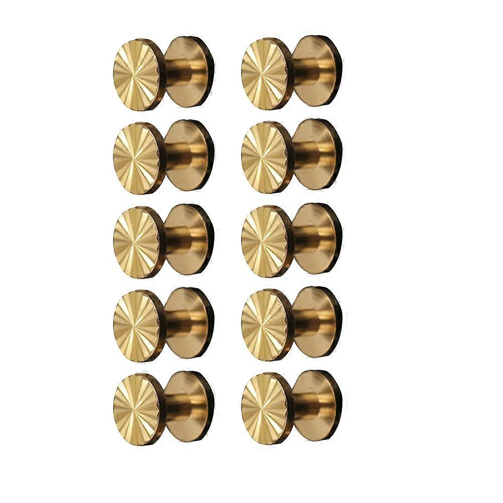 Screws for Belt Craft DIY Lightweight and Durable Brass Material 10x4x6mm