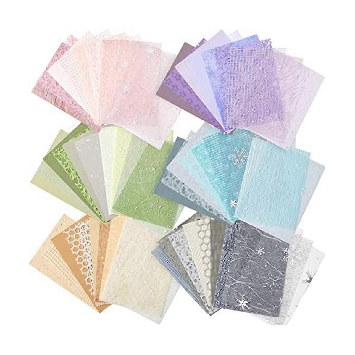 60Sheets Scrapbooking Paper A5 Paper Scrapbooking Paper Embossed Paper for Scrapbooking Journaling