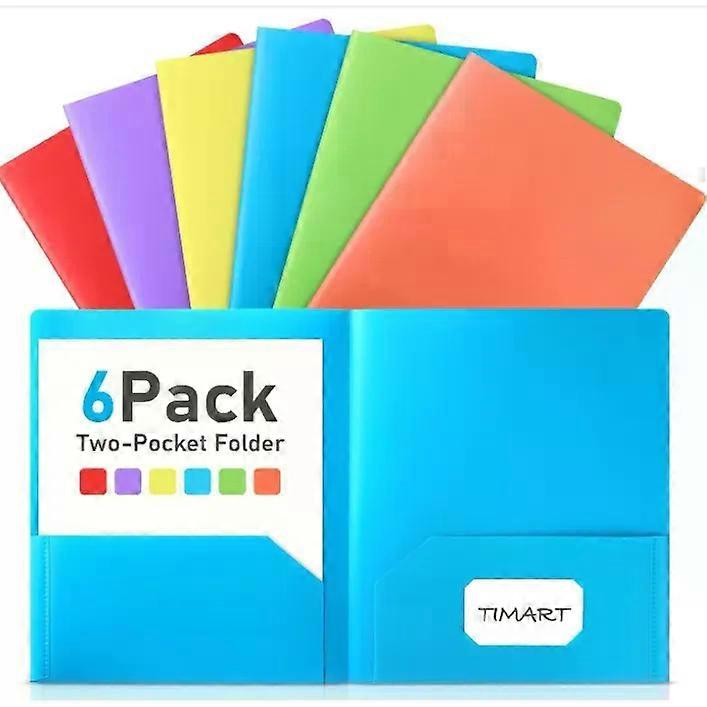PP Plastic Two-Page Folder-Versatile Document Organizer for Back To School Supplies Perfect for Storing and Sorting Exam Papers