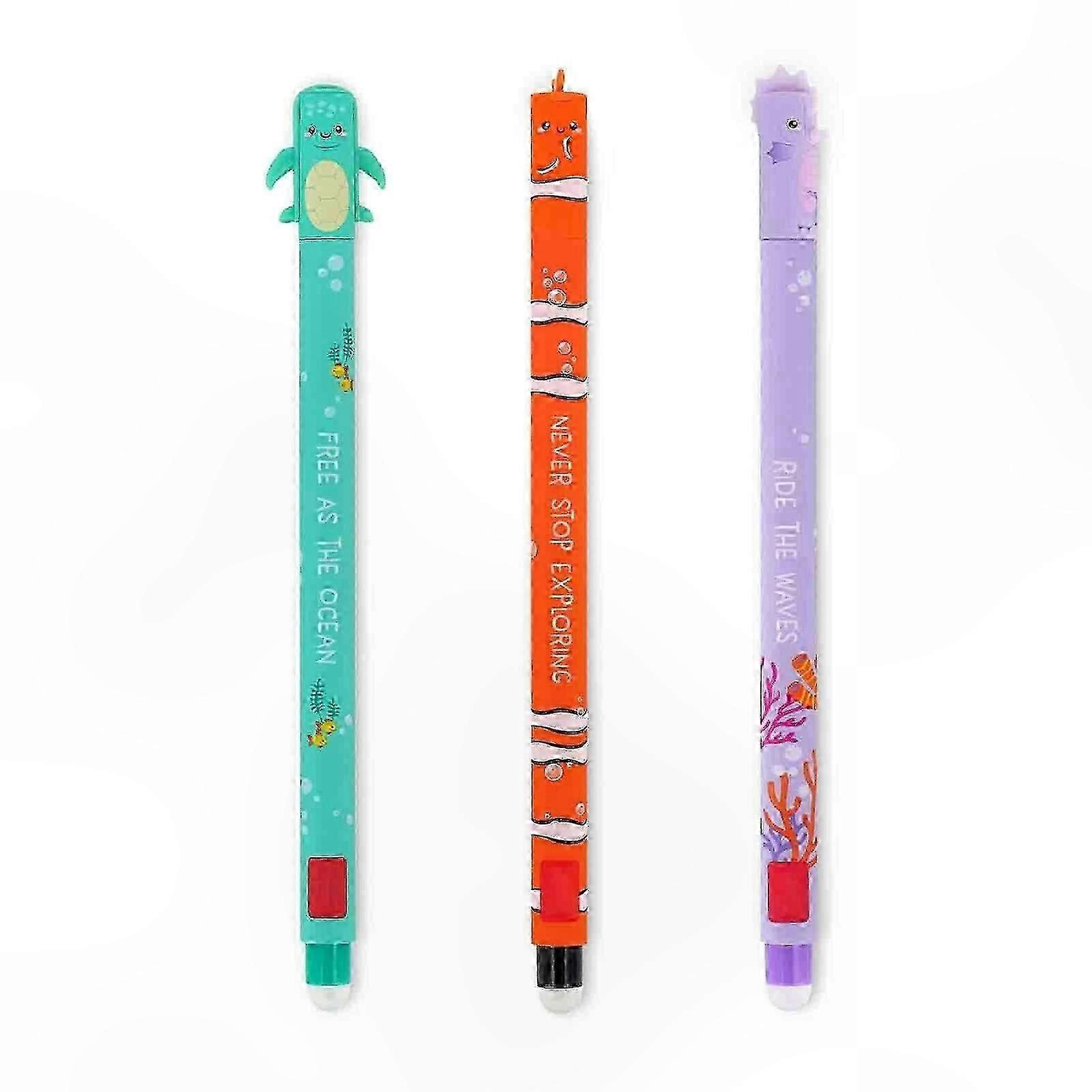 3-Pack Smooth Writing Pens for School, Office, and Everyday Use