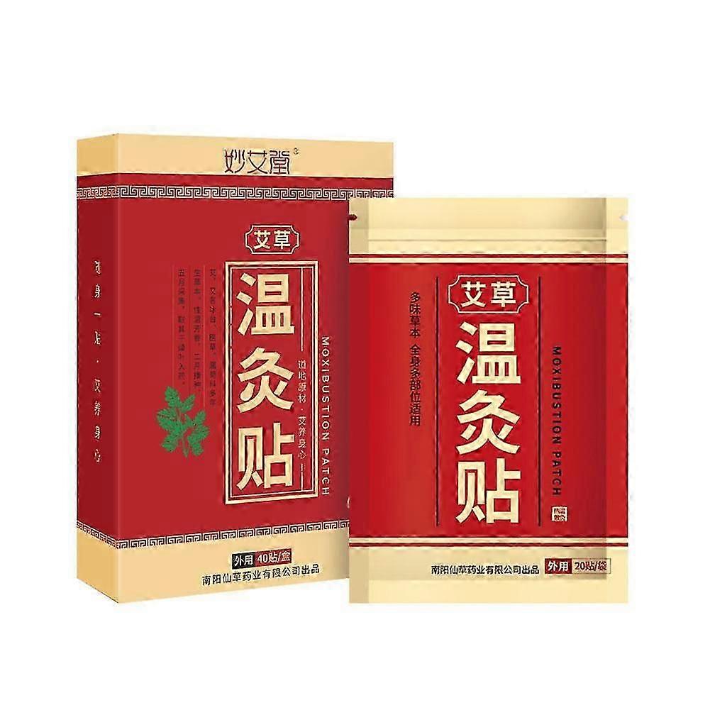 st / Box Moxibustion Klistermärke Hals Midja Moxa Patch Terapi