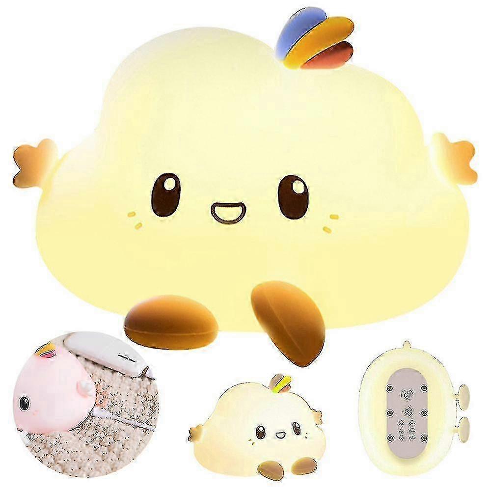Cloud-shaped LED Night Light with Colorful Silicone Coating