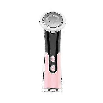 Iontophoresis Beauty Device with Facial & Skin Massage Function, Hot & Cold Therapy (Pink)