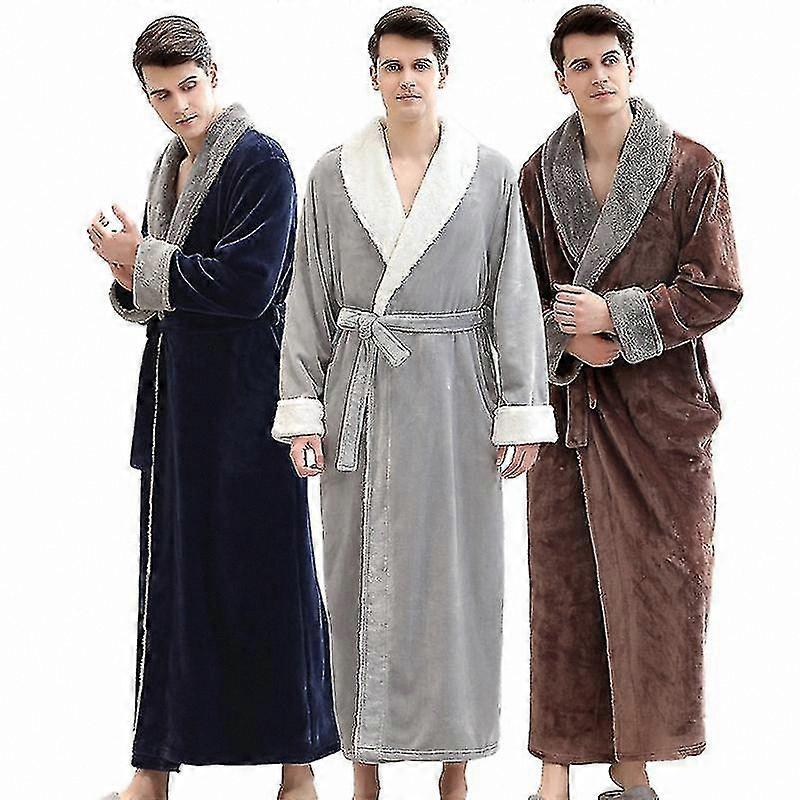 Unisex Lång Huva Badrock Mjuk Morgonrock För Vuxna Män och kvinnor Morgonrock Nattkläder