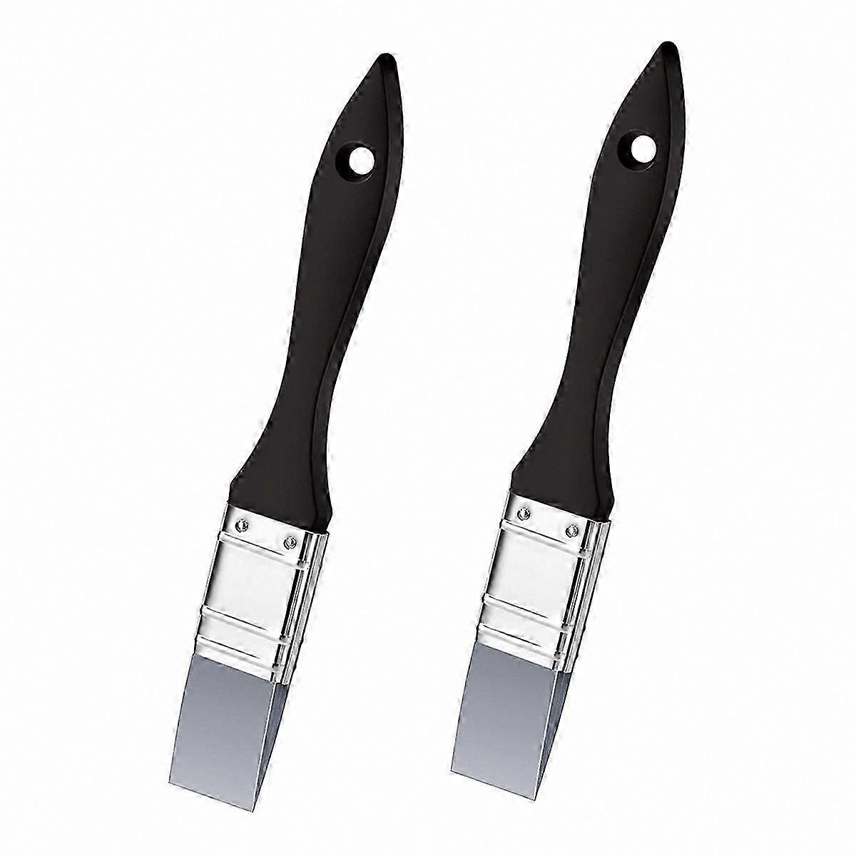 2-Pack Silicone Art Brushes for Painting, Flexible Flat Color Shaper Tools for Acrylic and Craft Projects