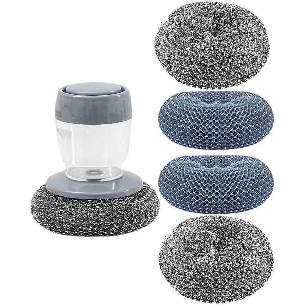 Dish Cleaning Brush Hydraulic Palm Brush for Kitchen Use 2Sets
