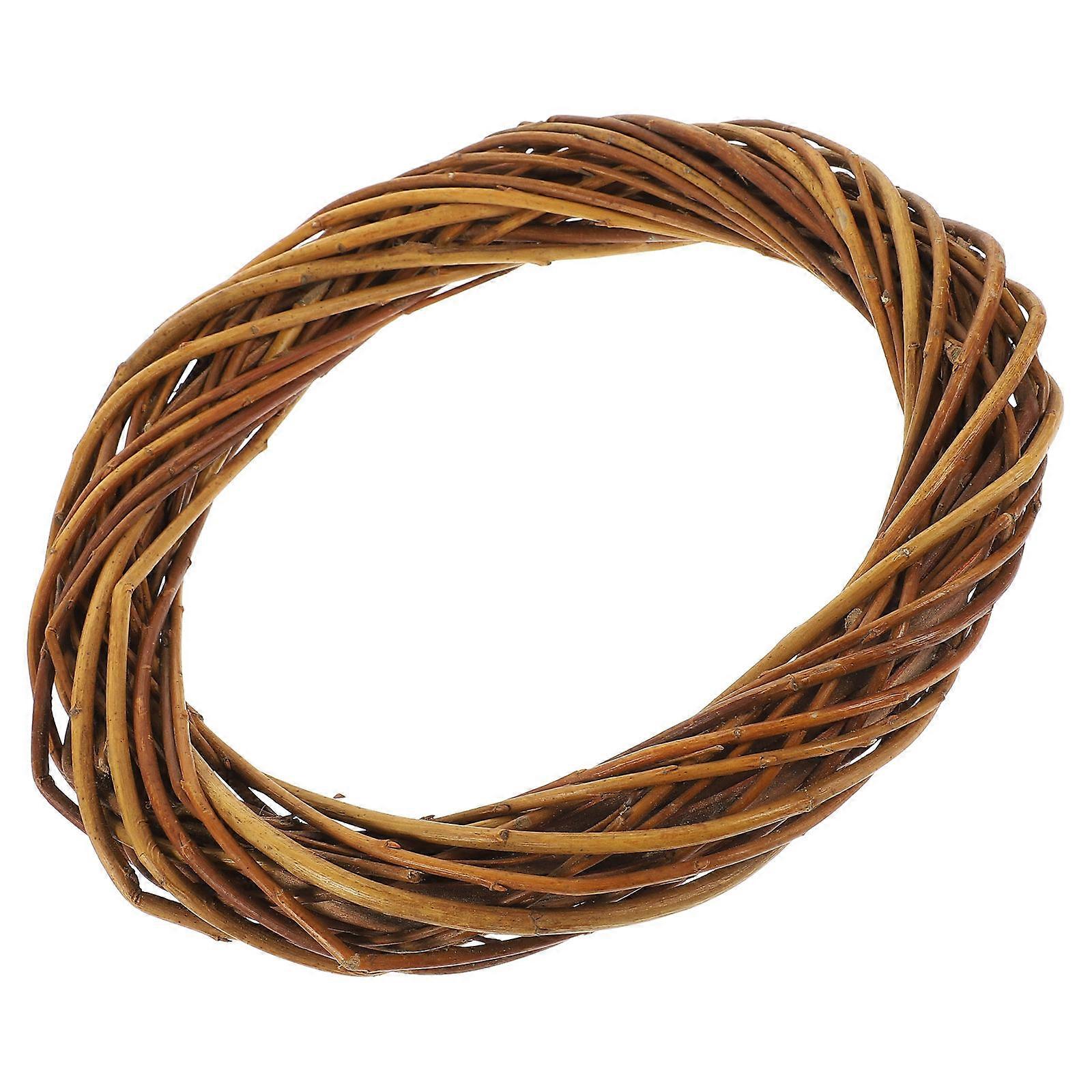 Brown Wicker Wreath for Decor DIY Craft Material 5Pcs Wreath Making Set