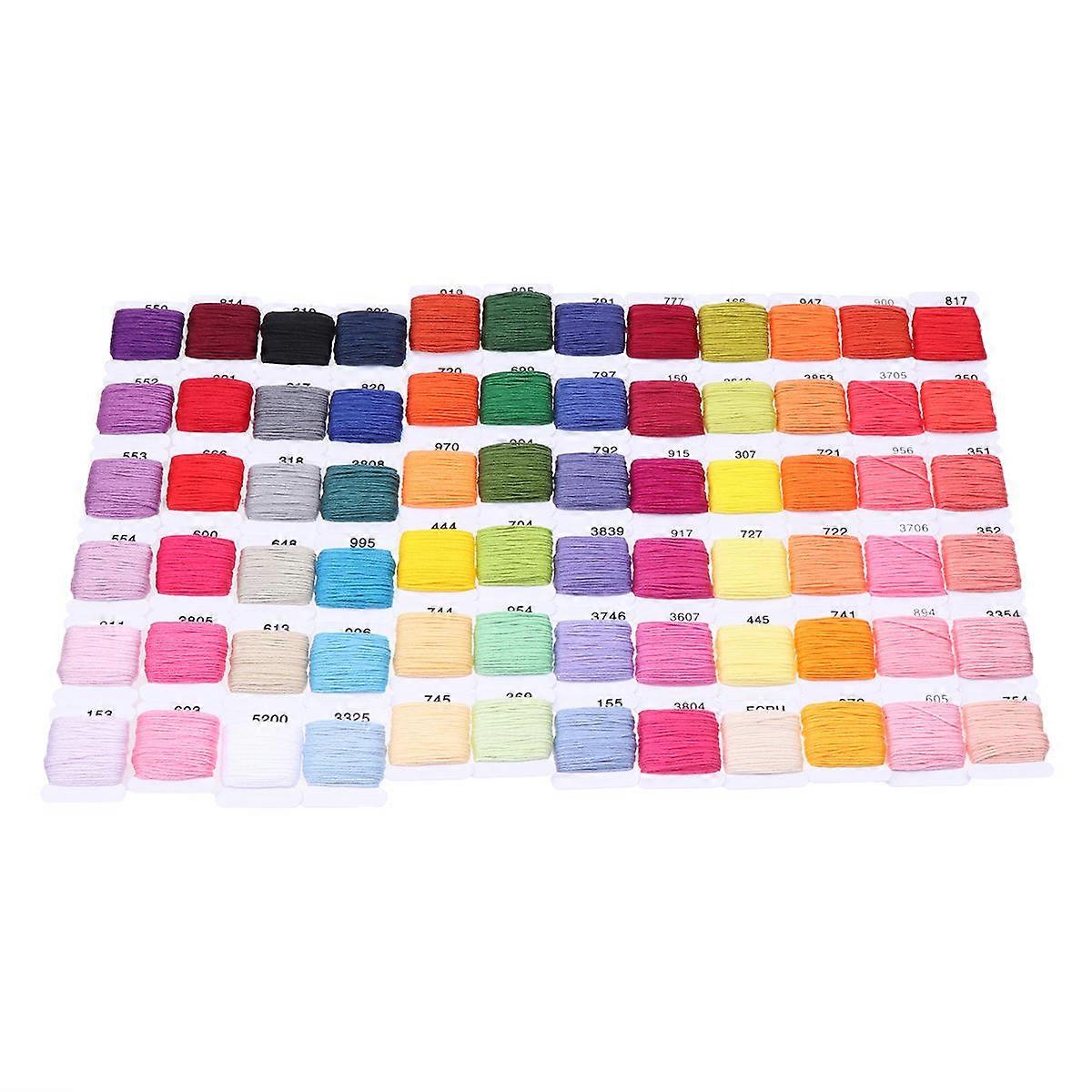 Cotton Embroidery Thread Durable Cross Stitch Thread 1Set Colorful