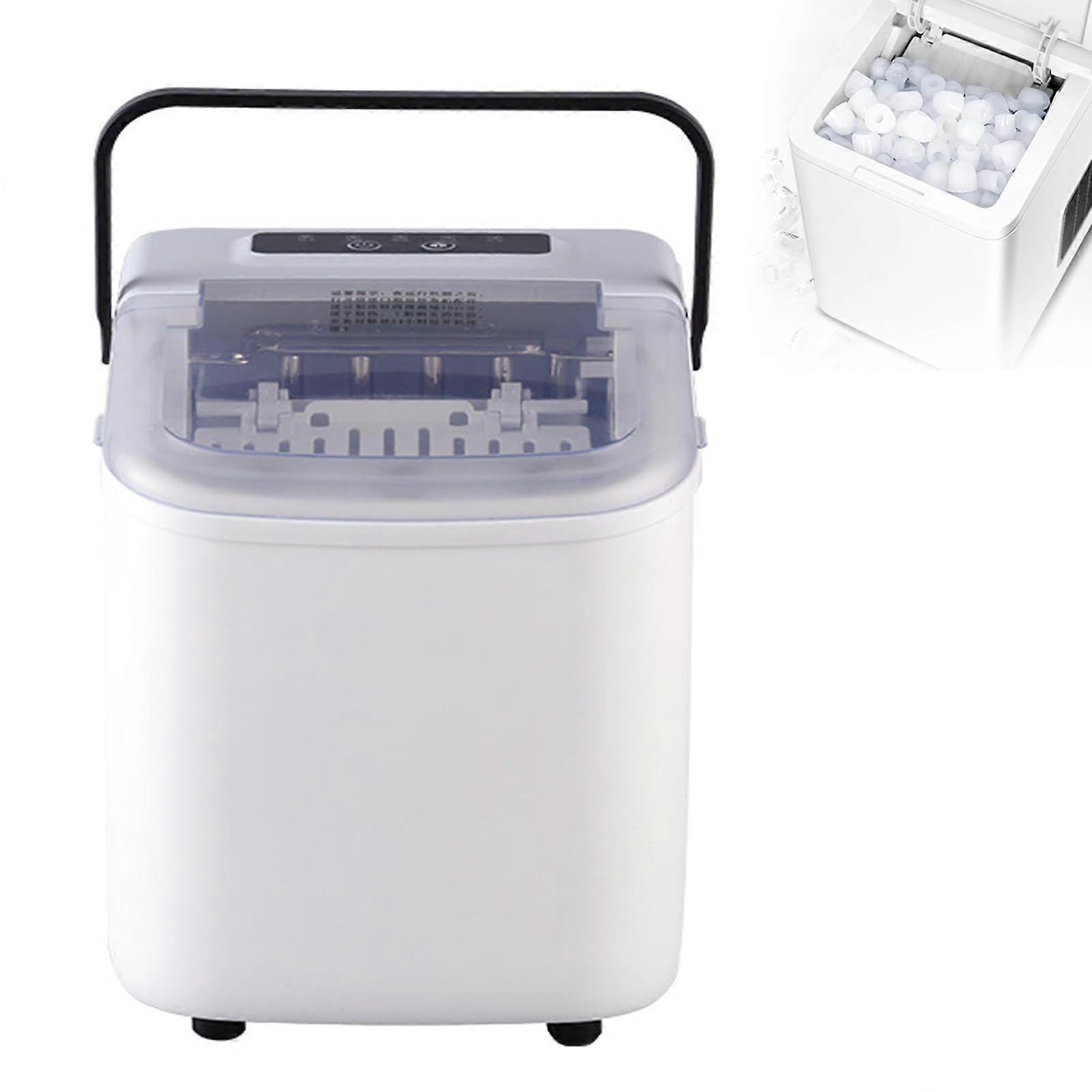 Electric Ice Maker for Milk Tea 1.1L Tank, Countertop Quick Ice 78 Minutes, Compact For Home Office Bar