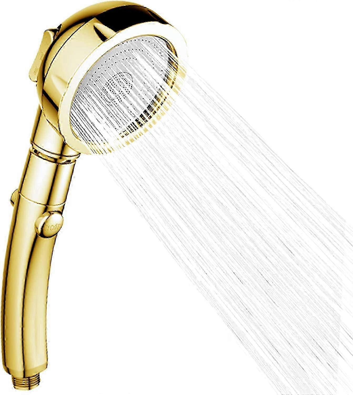 Universal Handheld Shower Head, 1/2 Inch Interface, 30% Water Saving with 3 Spray Modes