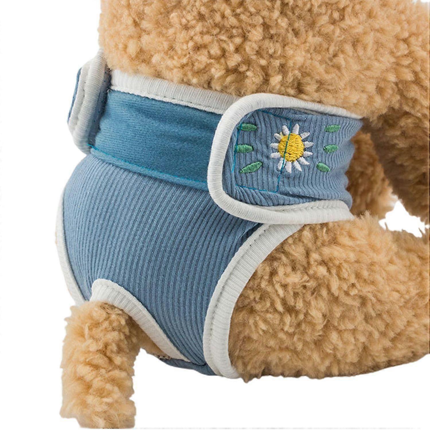 Chiloți sanitari pentru animale de companie Fructe Flori Broderie Model Scutece pentru câini de companie etanșe Pantaloni Accesorii pentru câini-2025