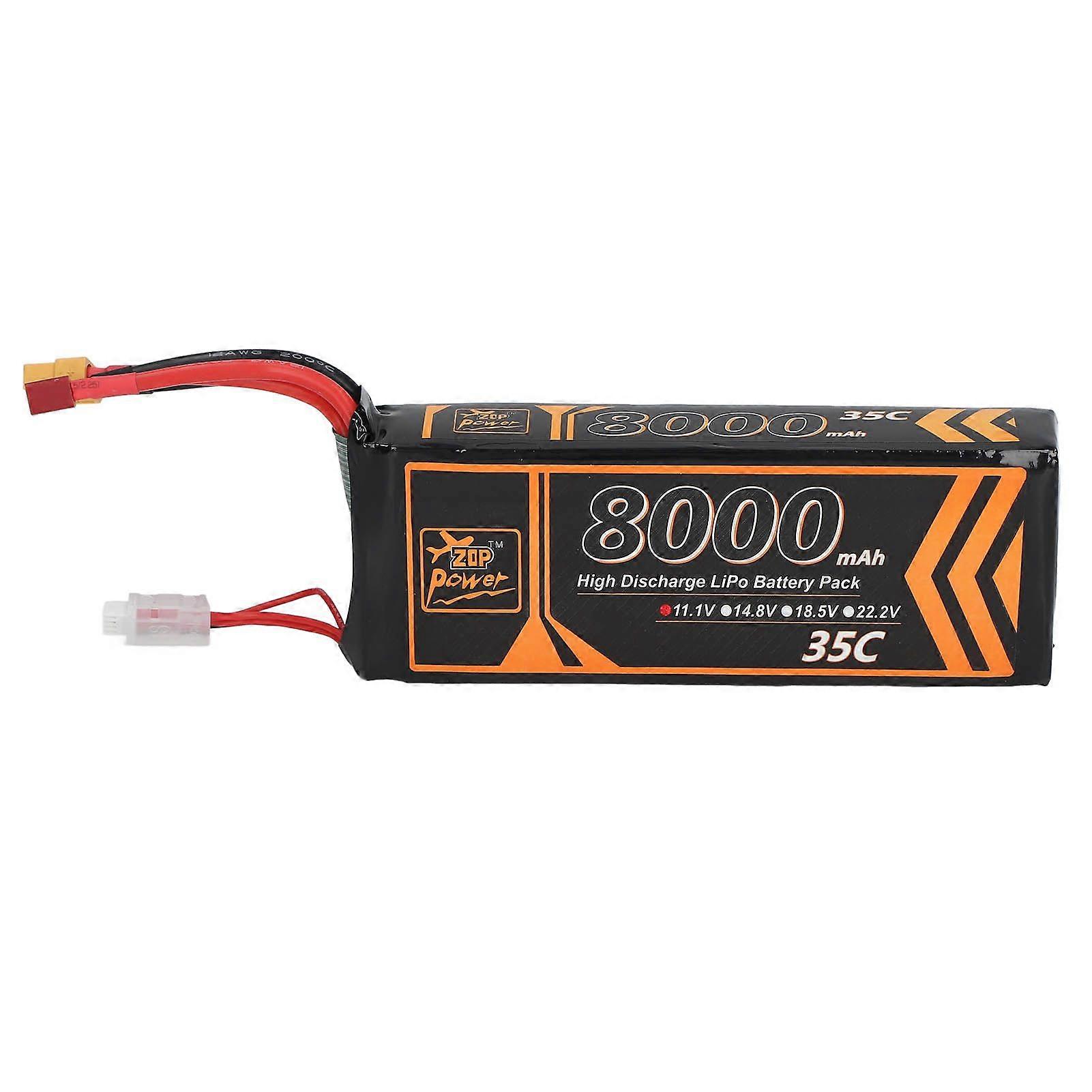 11.1V 8000mAh 35C 3S LiPo Battery with T XT60 Plug Accessory for QAV250 RC Racing Car Quadcopter