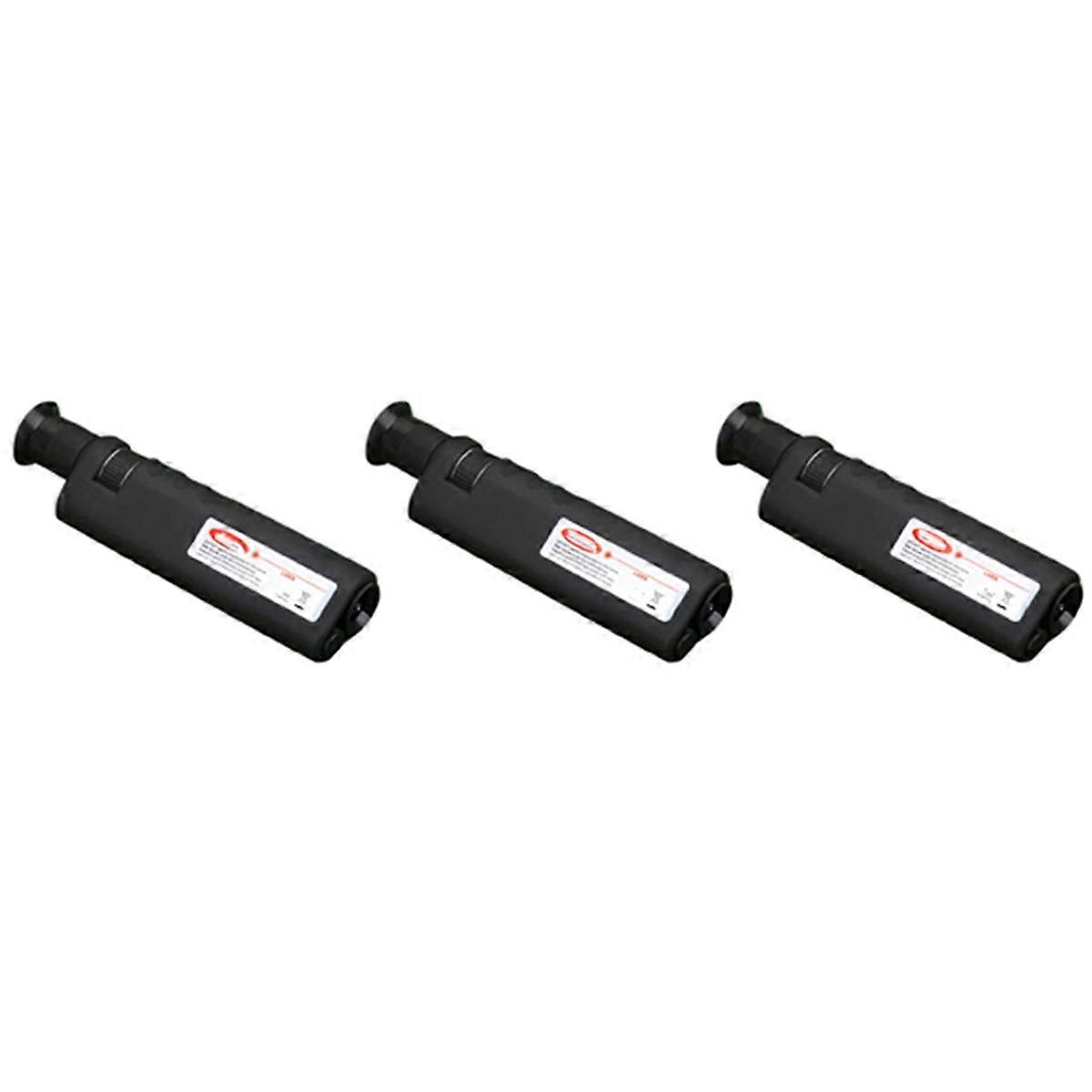 3Pcs 400X Magnification Optical Fiber Inspection Microscope with SC FC LC E2000 Adapter for Fiber Cl