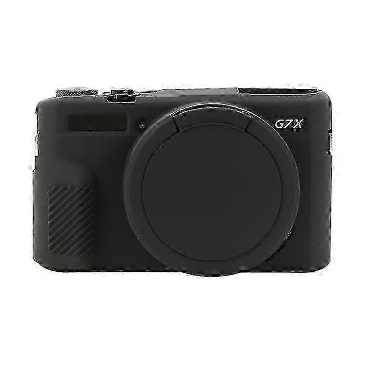 נרתיק מגן סיליקון רך עם כיסוי עדשה עבור Canon PowerShot G7 X Mark II / G7X2