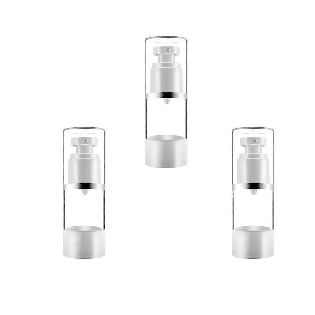 Cosmetics Sprayer Press Pump Bottle for Sunscreen Use 9Pcs Transparent