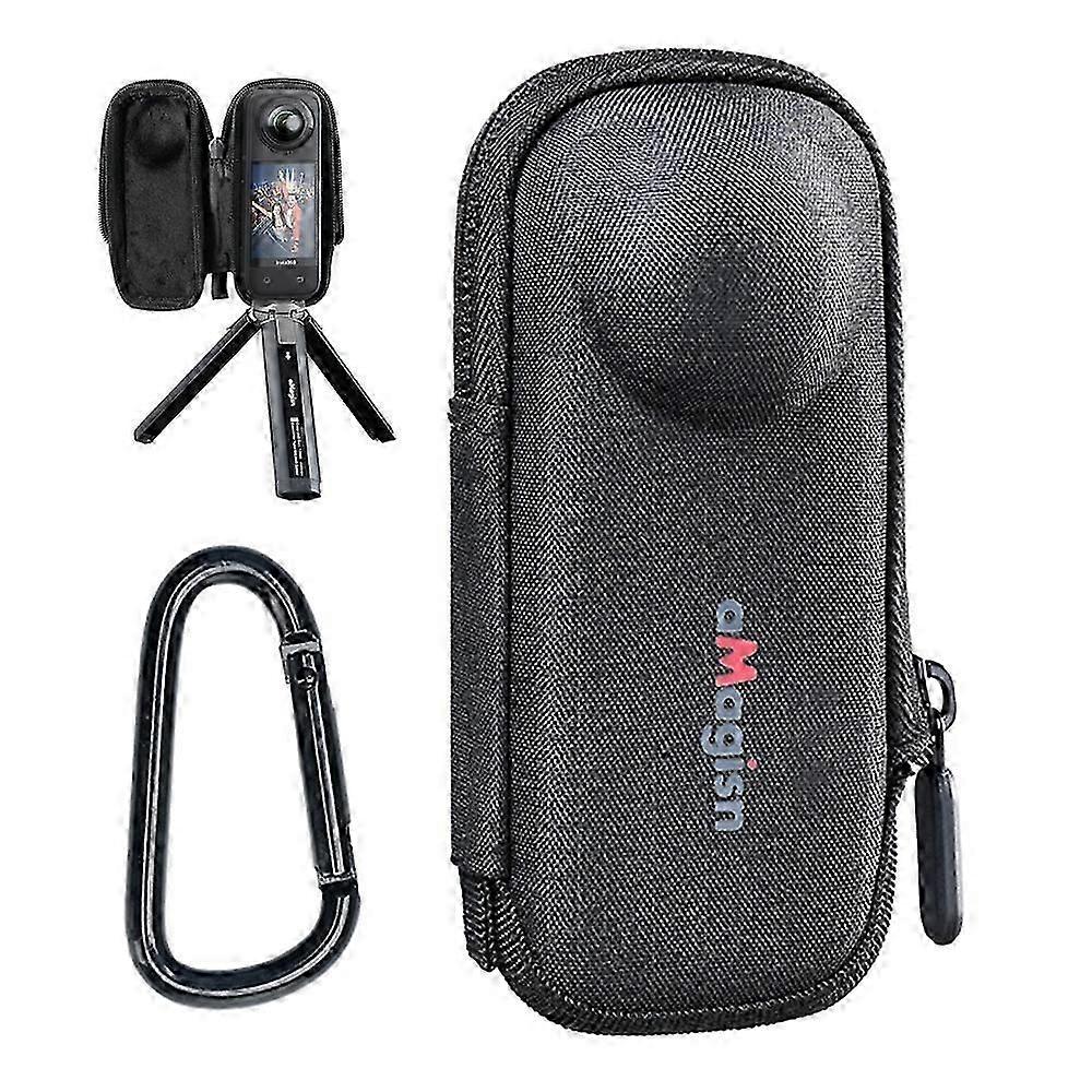 AMAGISN For Insta360 X5 Camera Protective Case Fleece Lined EVA Shell Storage Bag