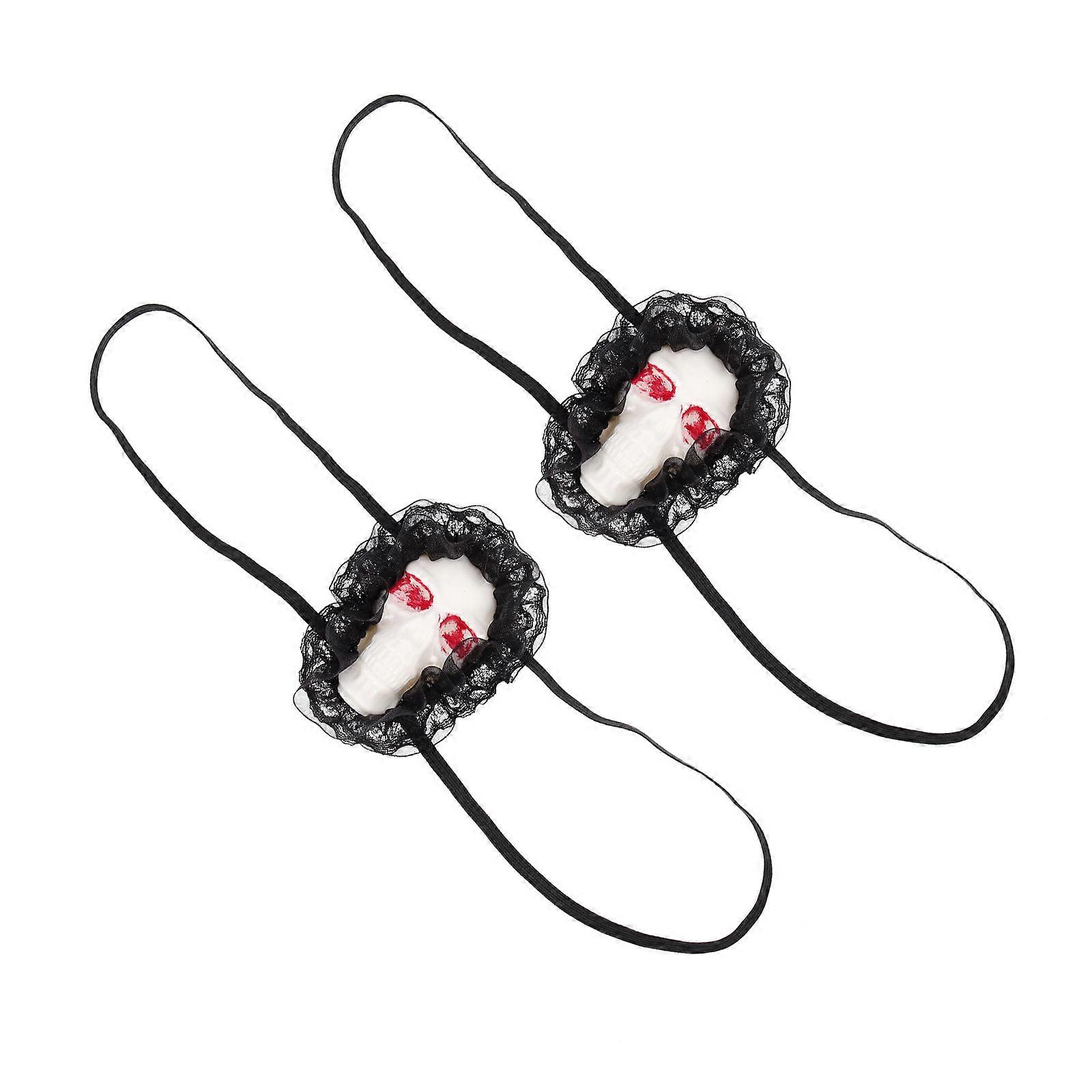 Skull Design Eye Patch Pirate Eye Patch for Kids Use 1Pair Multi Color