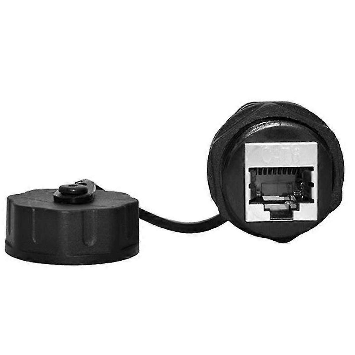 5PCS Panel Mounting RJ45 Waterproof Connector Ethernet LAN Cable Connector Double Head Adapter with
