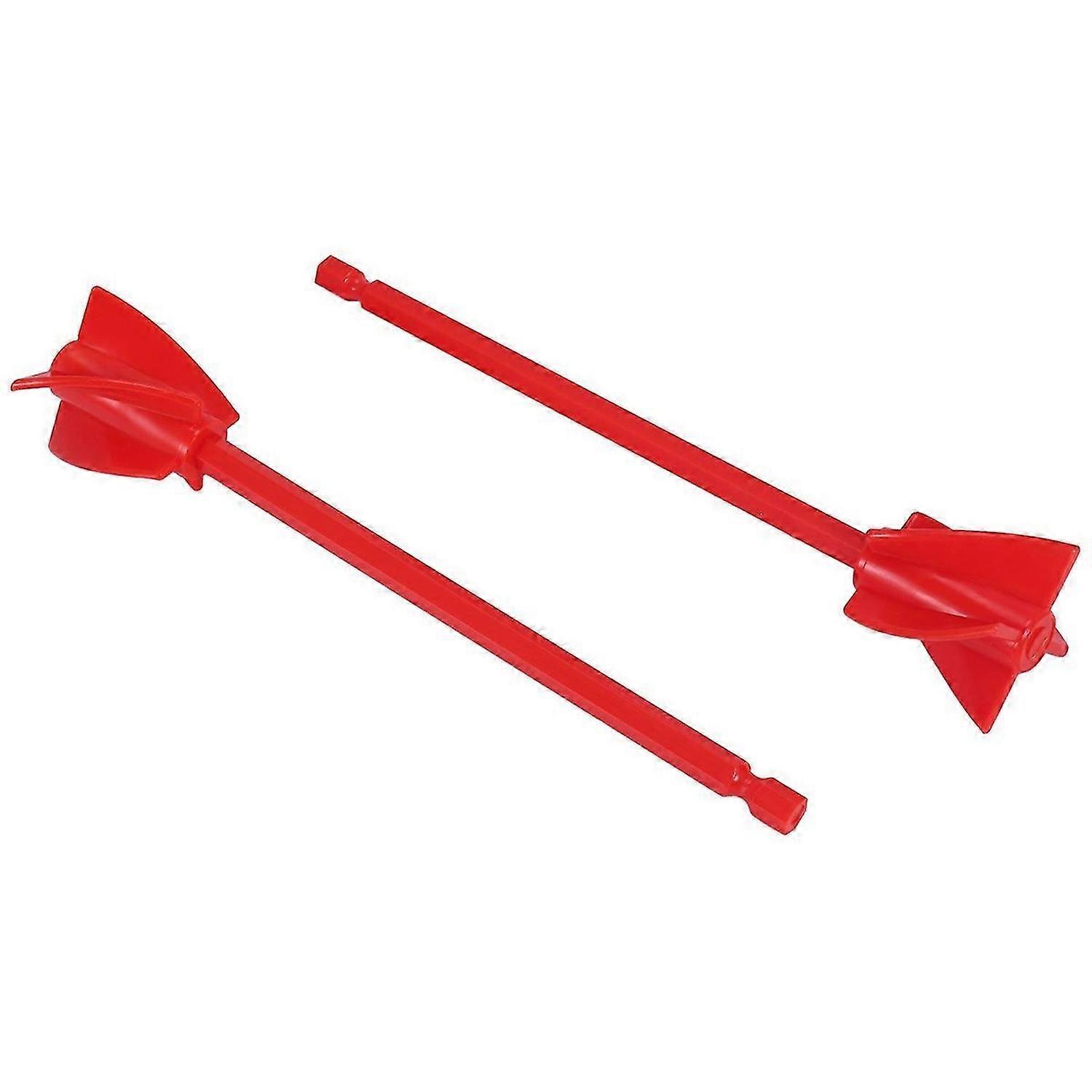 Resin Mixer Paddles, Epoxy Mixer Attachment for Drill, Reusable Paint Stirrer Drill Attachment(2Pcs)