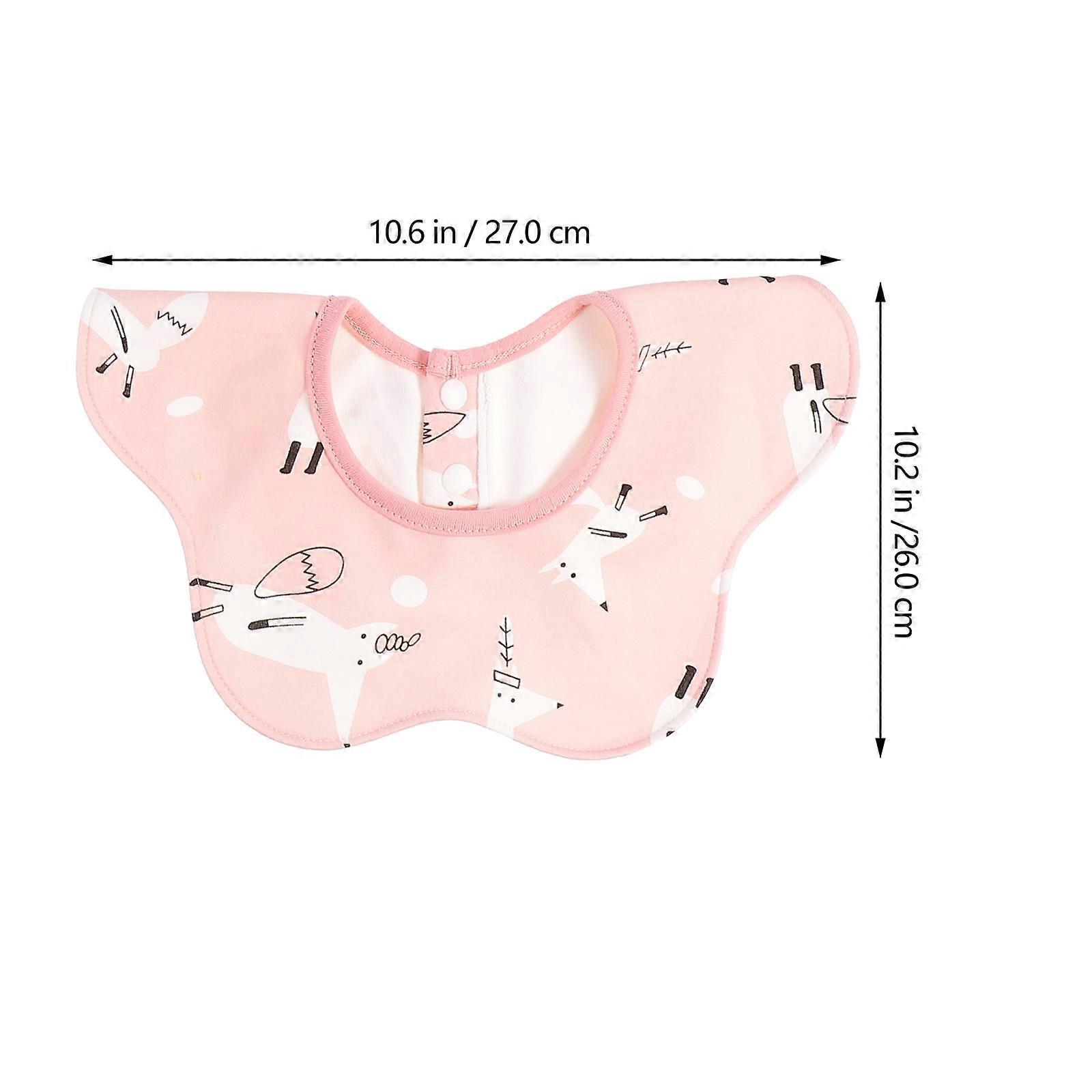 Baby Drooling Bib Cotton Rotate Bibs for Newborn Use 3Pcs Assorted Color