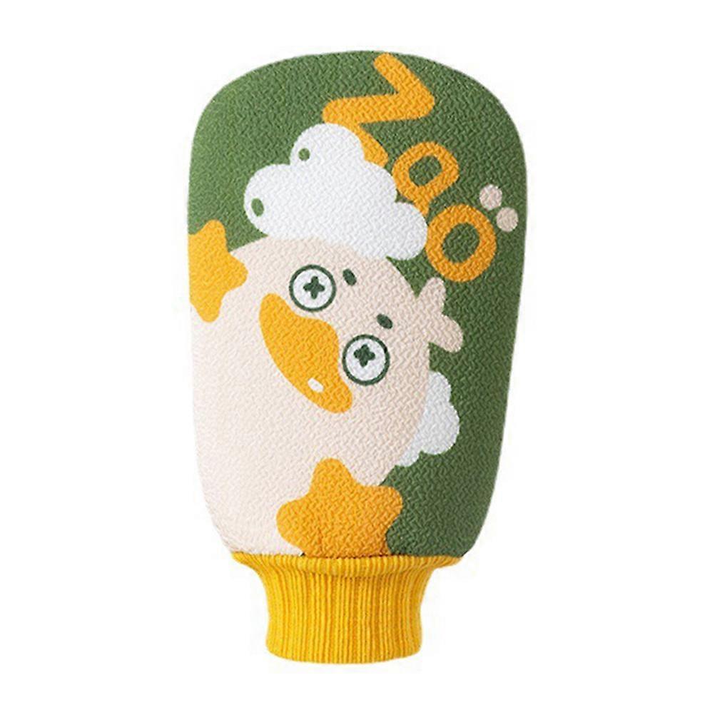 Exfoliating Bath Scrubber Double-Sided Exfoliating Mitt for Home Use Green