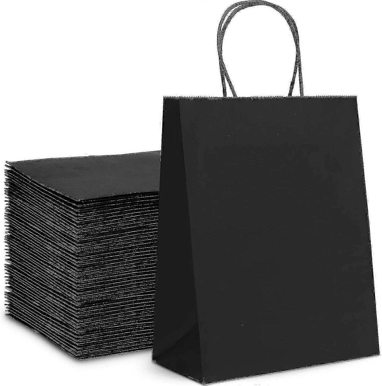 20pcs Paper Bags With Handles, Gift Bags Recycled Paper Bagswith Twisted Handles For Grocery Baking Shopping