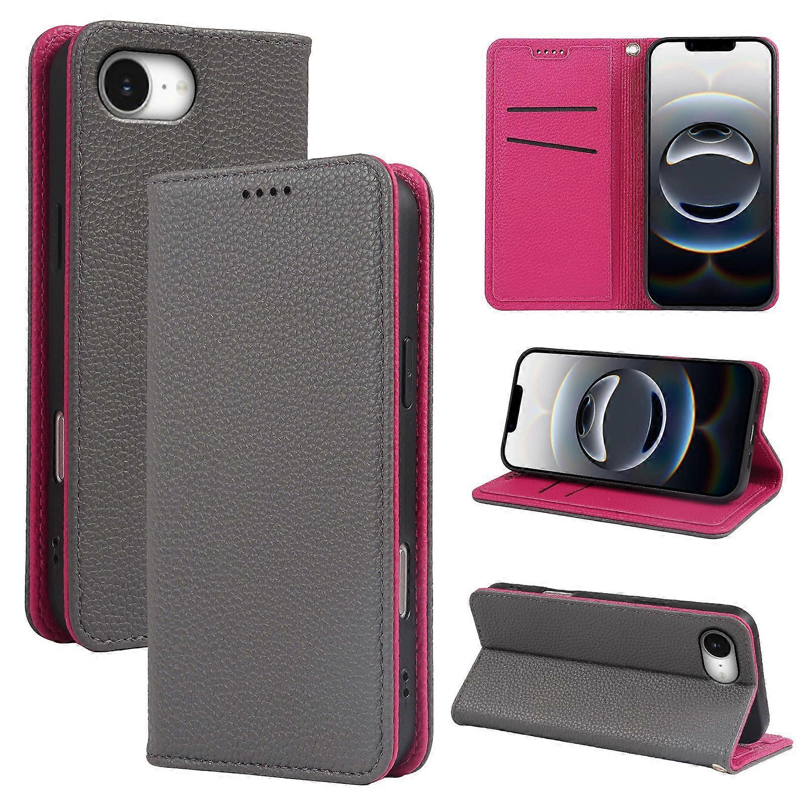 Suitable for T-Mobile Revvl 8/T Phone 3 mobile phone leather case with lychee texture and two-color strong magnetic flip cover