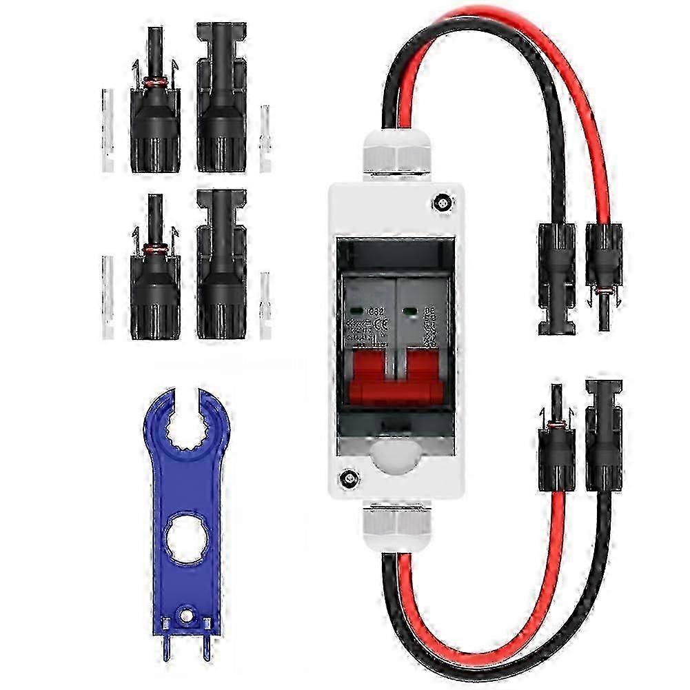 2025 Solar Panel Disconnect Switch, 32A DC 1000V Breaker Box PV Disconnect Switch with IP65 Waterpro
