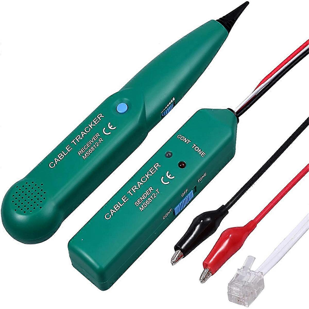LAN Detector MS6812 Cable Tracker 1.5KHZ Sender Diagnostic Tools Universal 100HZ-300KHZ Receicer Continuity Test Device