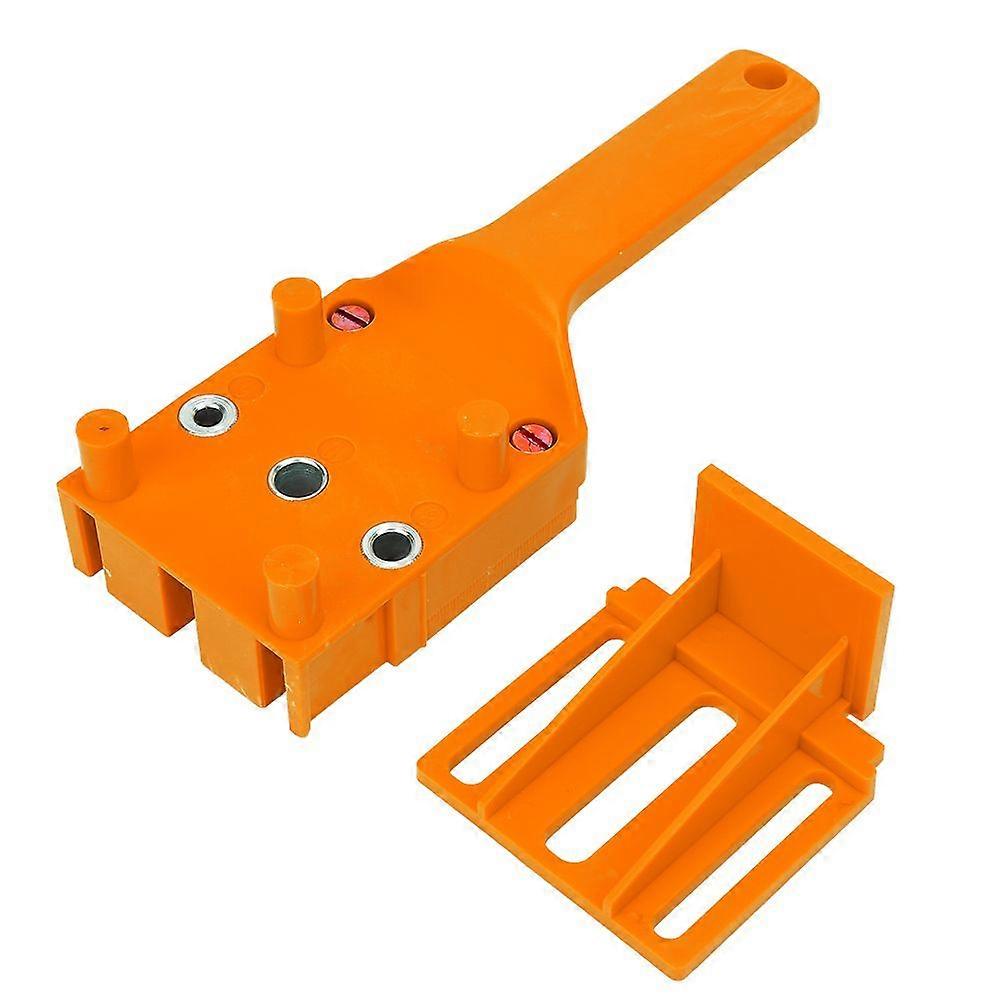 Plastic Handheld Wood Punch Woodworking Locator Board Connection Hole Locator (orange)