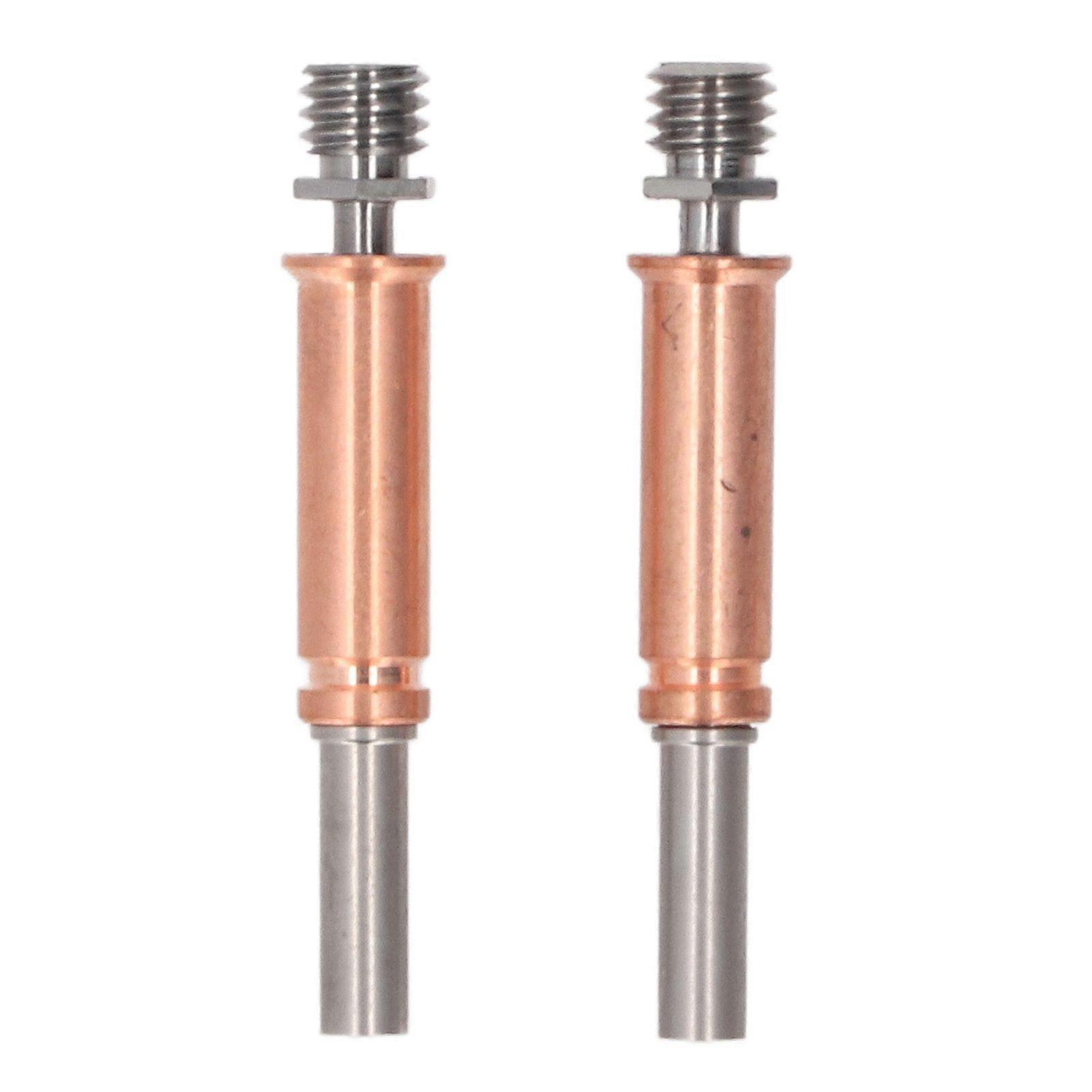 2 Pcs Bimetal Heatbreak Ti Alloy Copper Alloy Heat Resistant Strong Thermal Insulation 3D Printer Heatbreak for Kobra 3