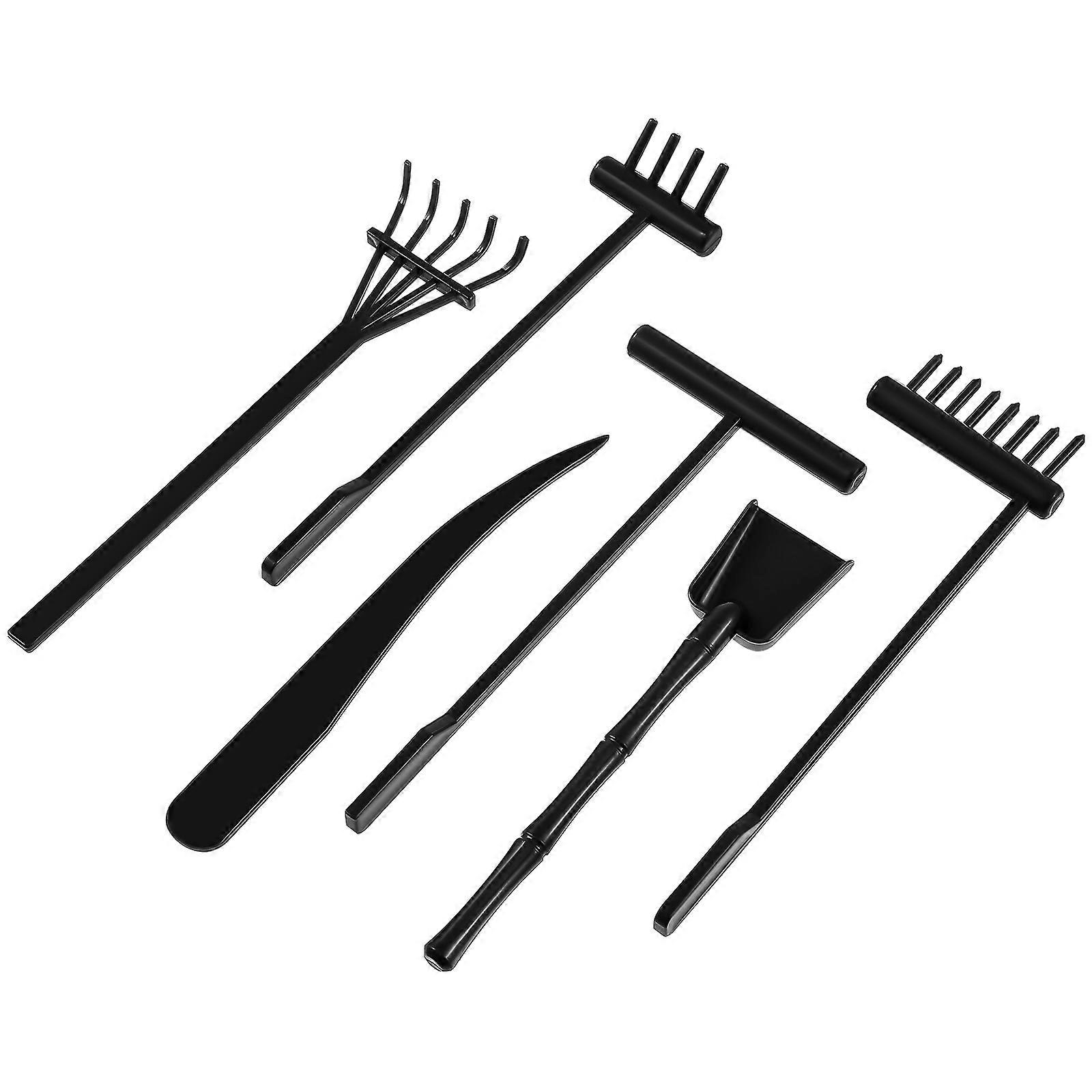 Zen Garden Rake Mini Plastic Rake Tools for DIY Use 12Pcs Set