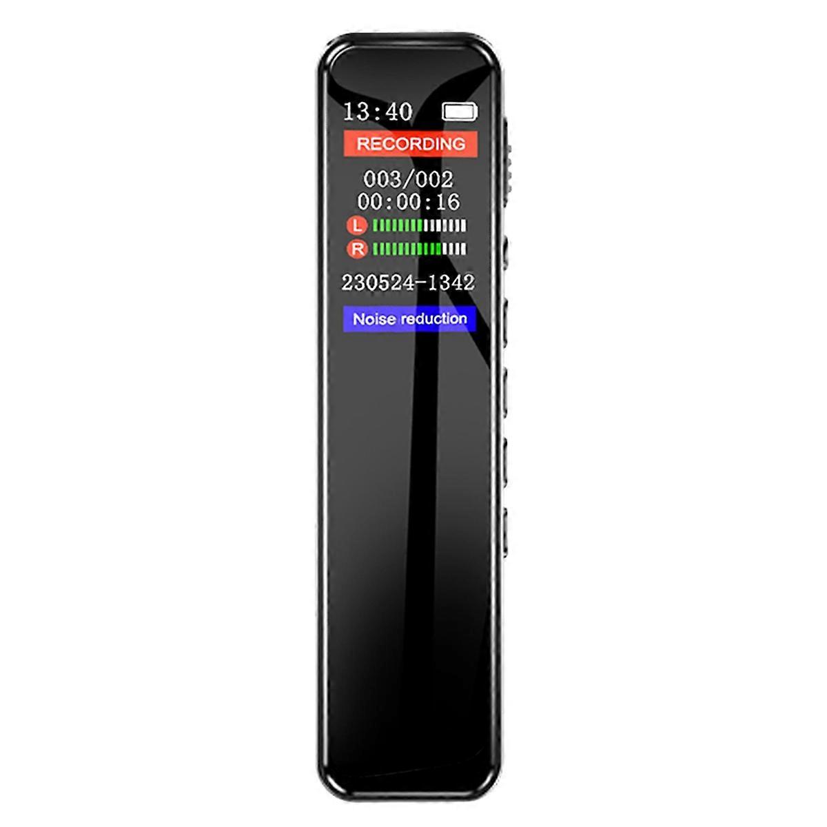 Digital Voice Recorder Noise Reduction Recorder with Playback MP3 Music Player Activated Record 1536KBPS HD Recording