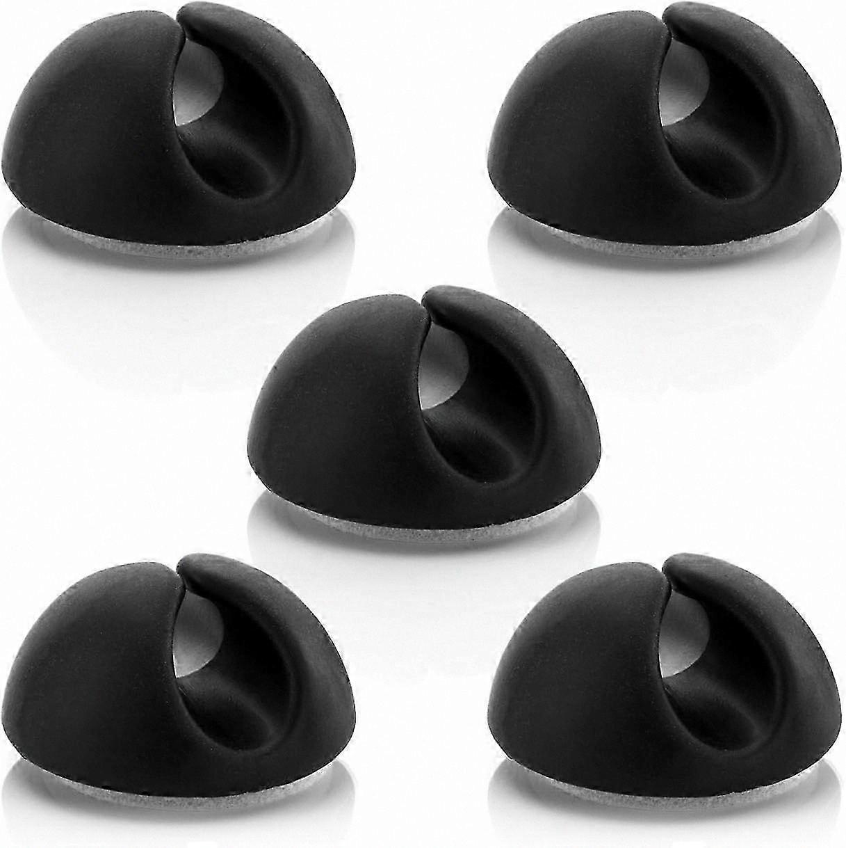 Black Cable Ties and Holders for Cable Management, Organize Cables up to 8mm with Clamps and Holders for Easy Organization