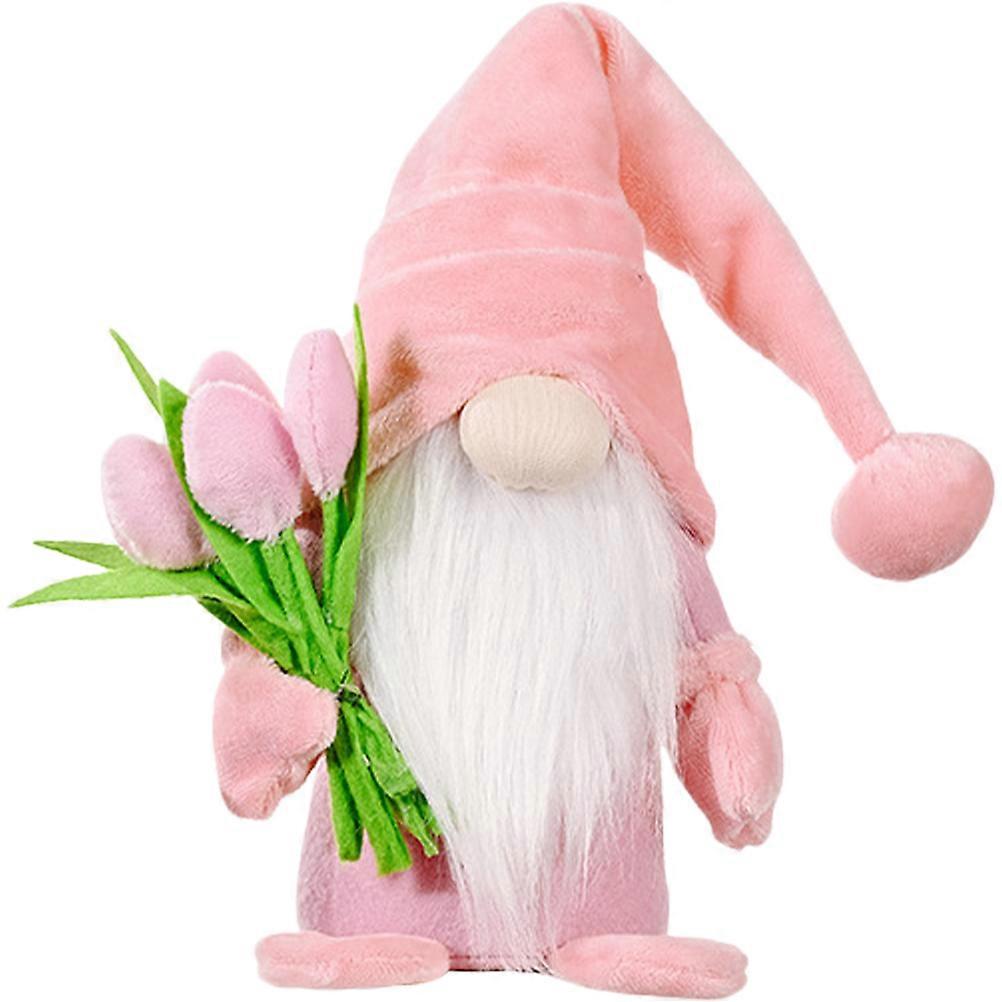 Adorable Spring Gnome Decor Designed For Home Decoration And Mother's Day 37x8cm Decorative Dwarf 1Pcs