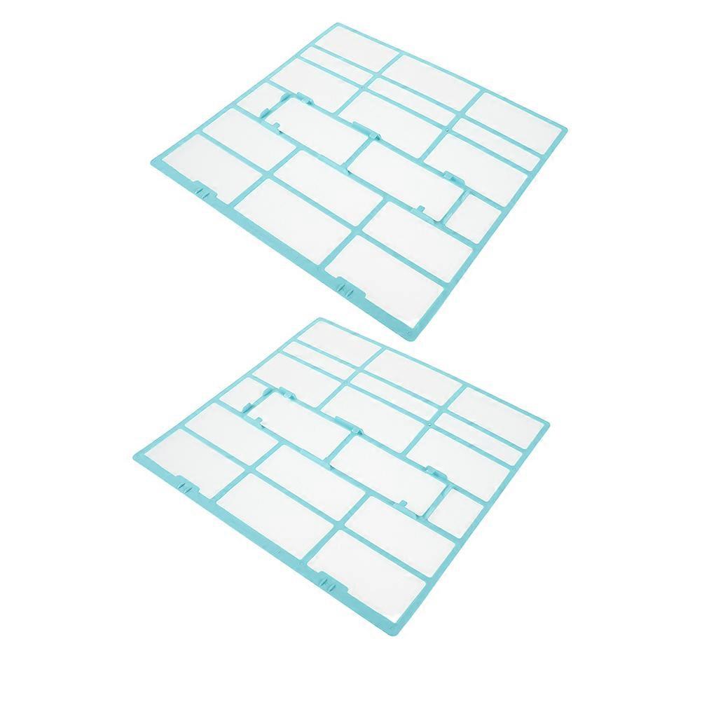 Room Air Conditioner Dust Filter Ac Filter Screen Replacement Office Indoor Environment Sky- Mesh Design 2Pcs