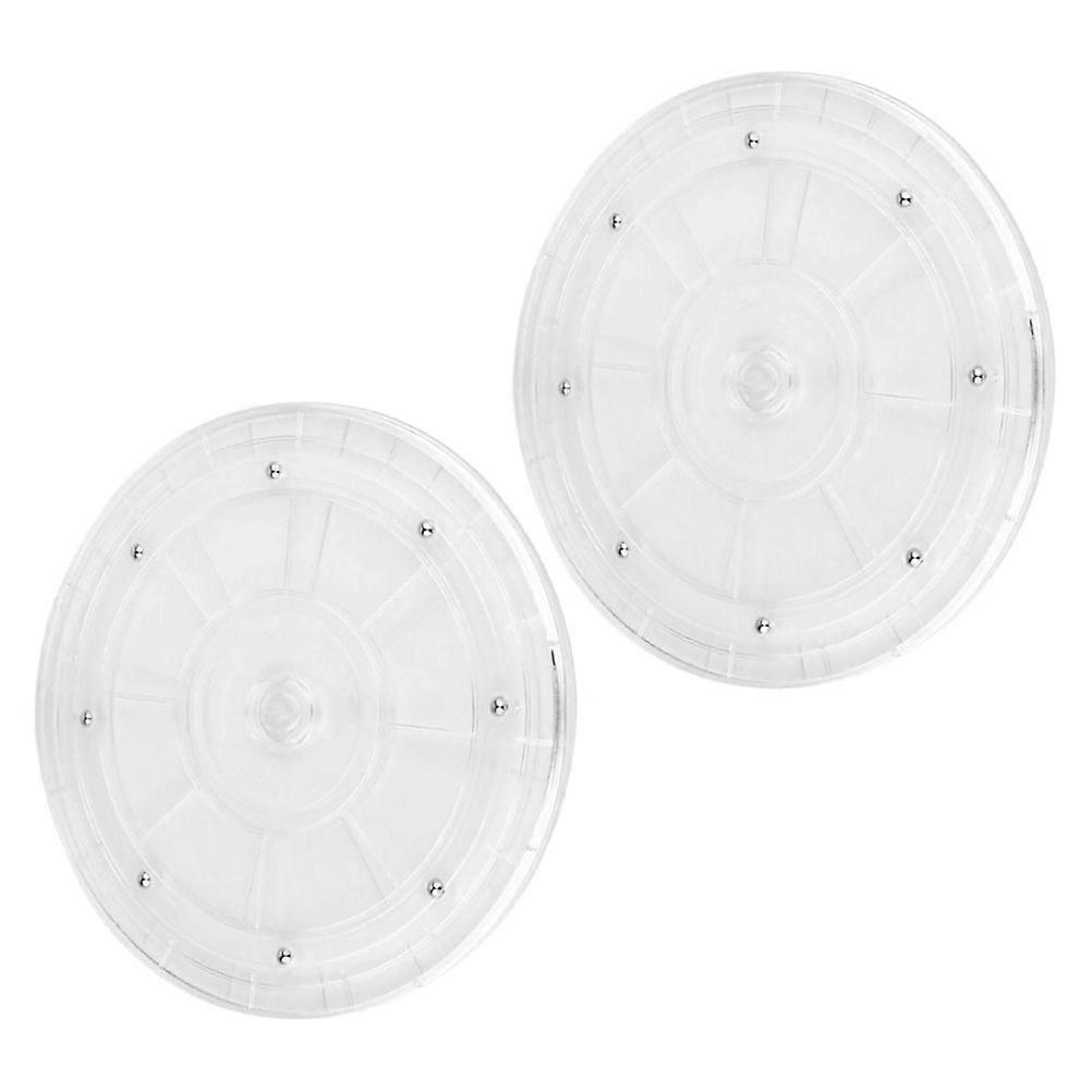 Small Acrylic Turntable Transparent Kitchen Spice Holder for 8Pcs