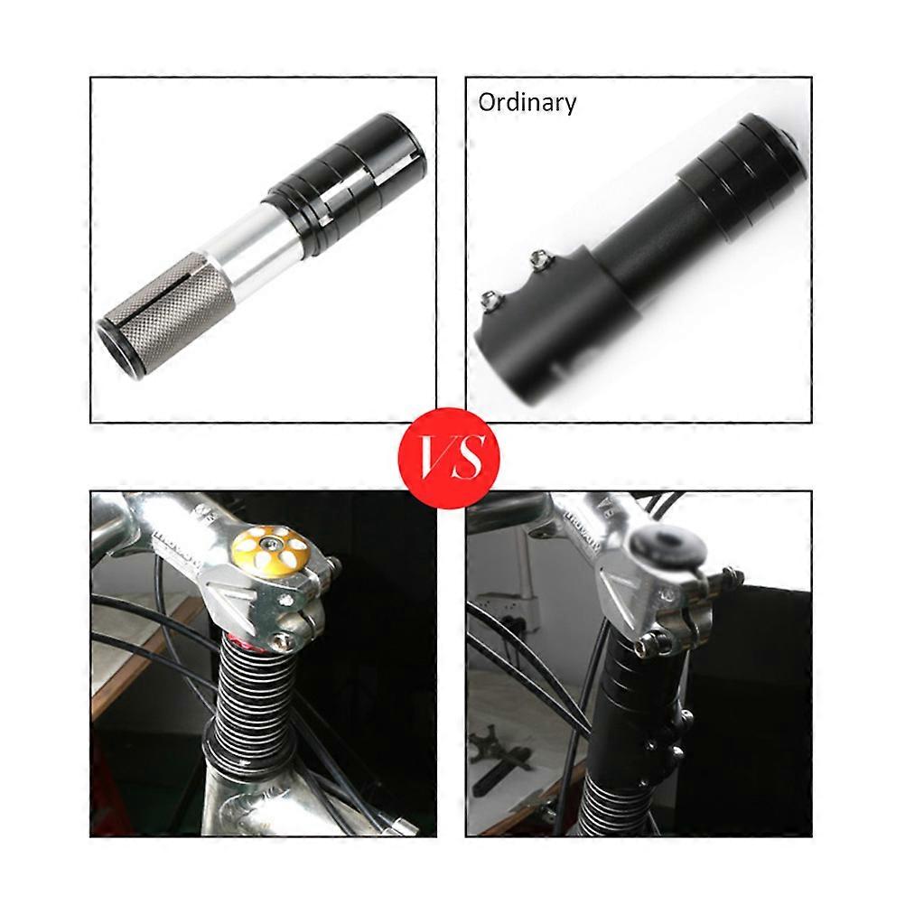 Extender Handlebar Riser Aluminium Alloy Head Up Adapter Black For Cycling Cyclists 1Set
