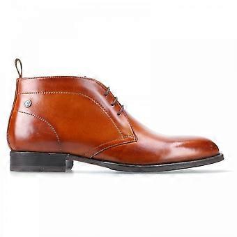 Men's Base London Wallis | Burnt Tan | Mens Leather Chukka Boots