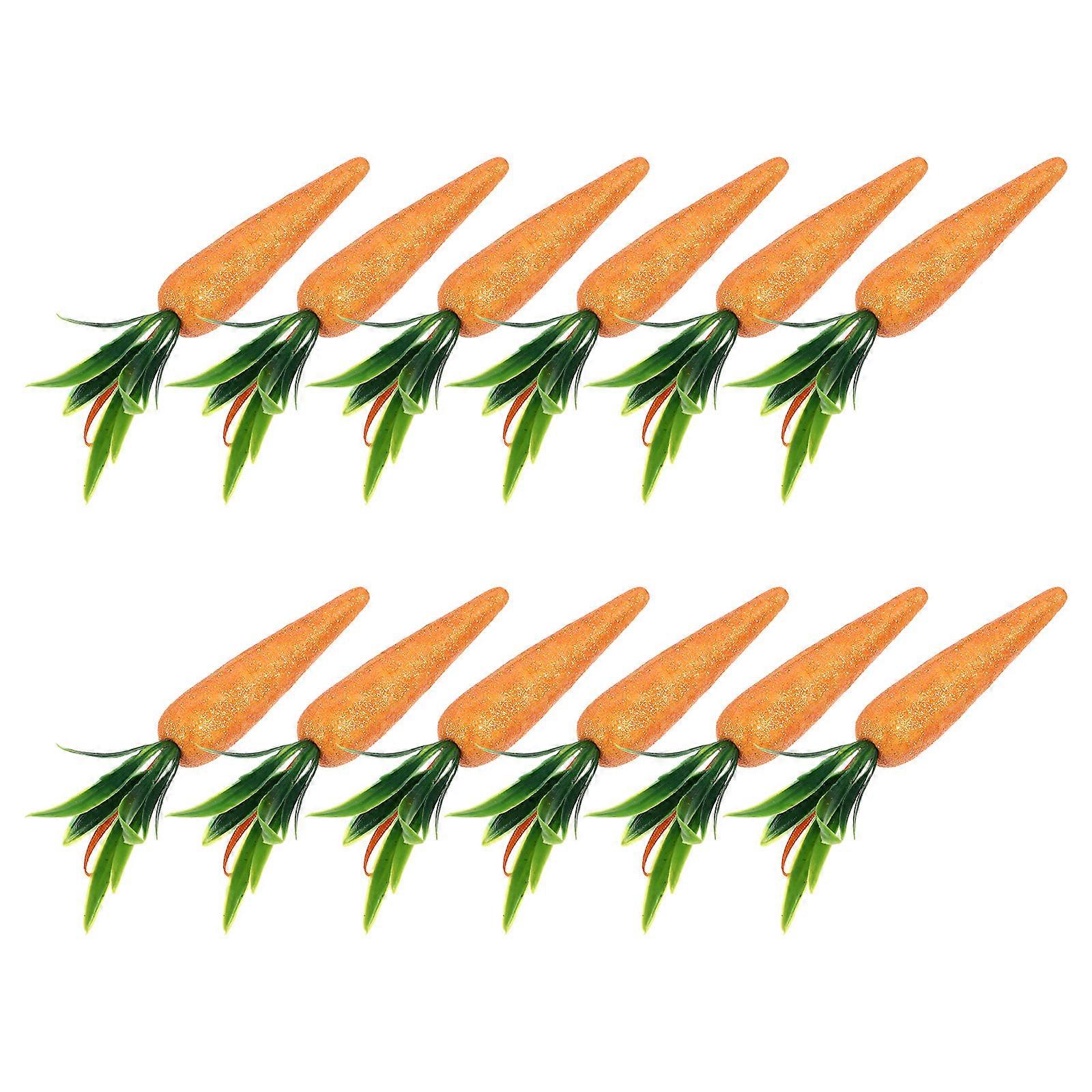 Foam Carrot Pendant Easter Decor for Decor 12Pcs Multi Color