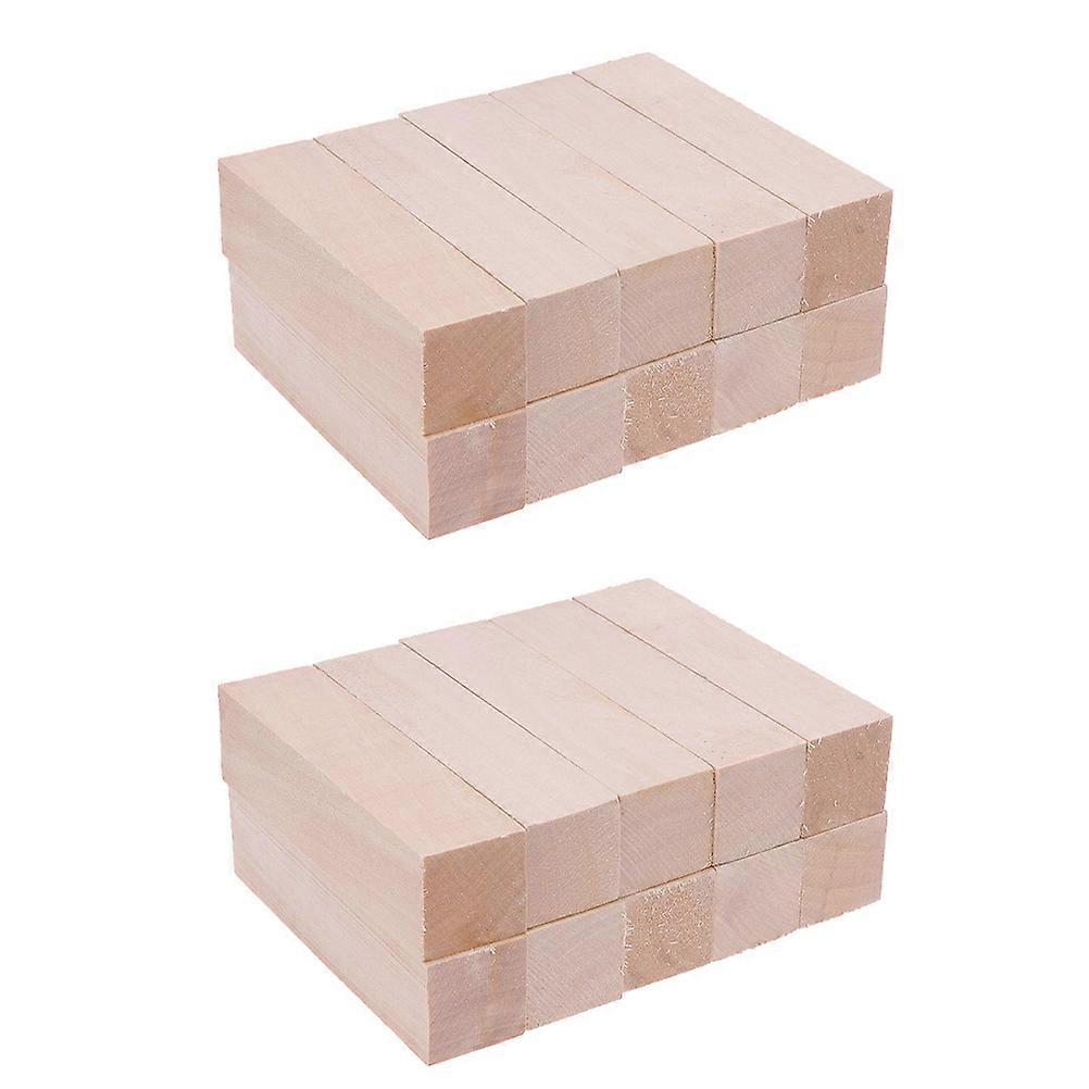DIY Wood Block 30Pcs Khaki with Wooden Blocks for Versatile Crafting Use