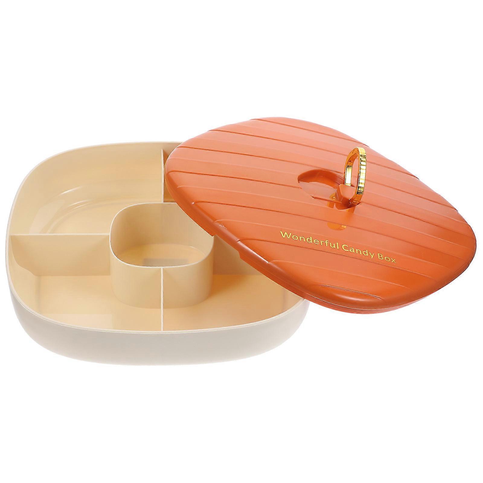Appetizer Tray 2Pcs Compartment Tray Suited For Home Decorative Dining Room With Multi Grid Functionality