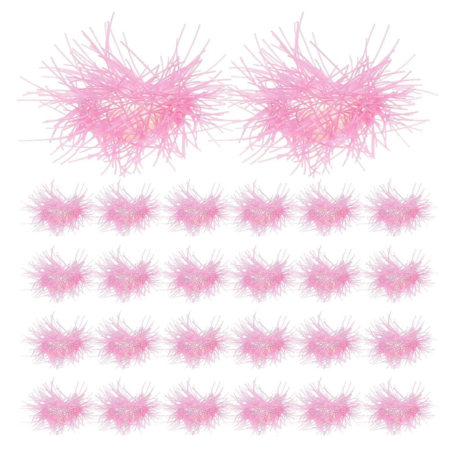 Miniature Flower Cluster Violet Nylon for Micro Landscape 72Pcs Decoration