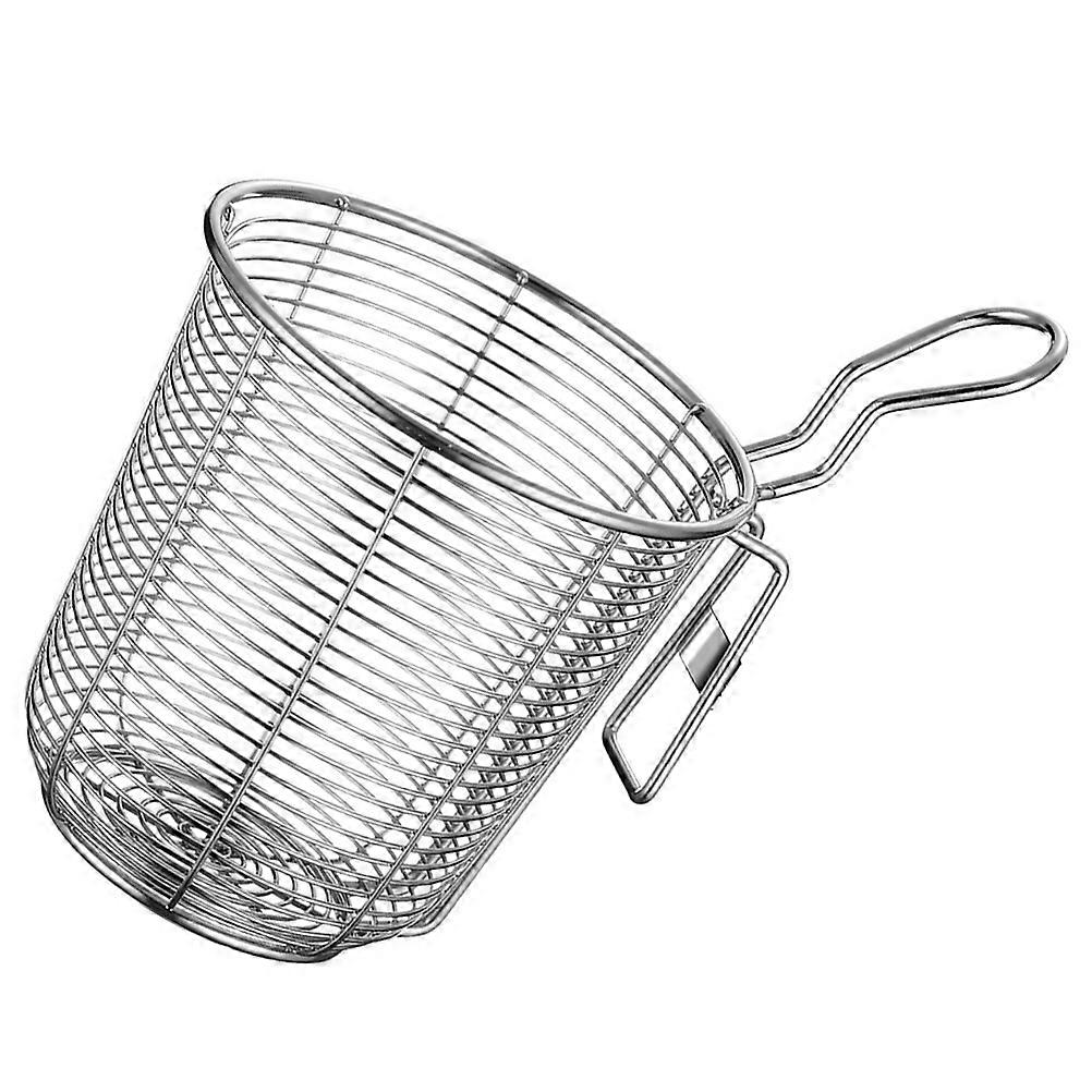 Mesh Strainer Stainless Steel for Hot Pot Colander 2Pcs Silver