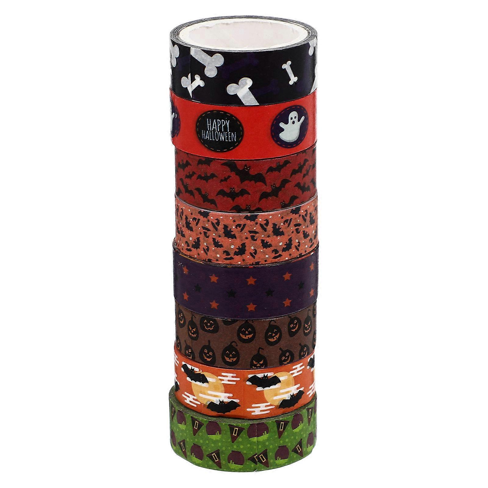 Halloween Washi Tapes Bundle for Decoration 48 Rolls Random Style Patterns