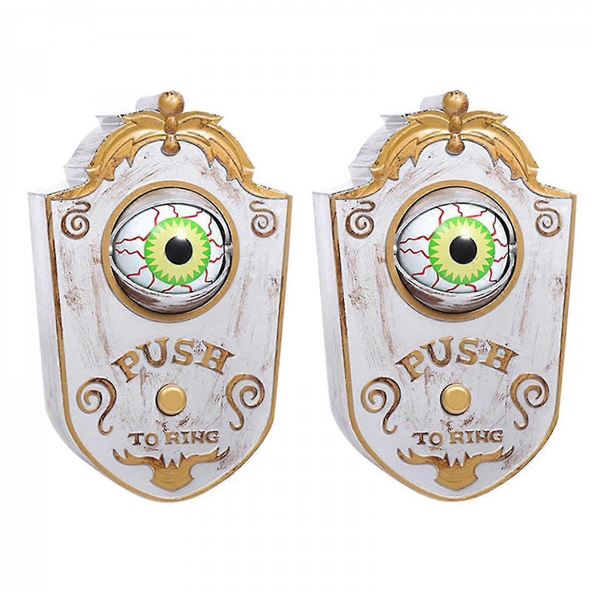 2pc 할로윈 외눈박이 초인종 장식 유령의 날 빛나는 교수형 조각