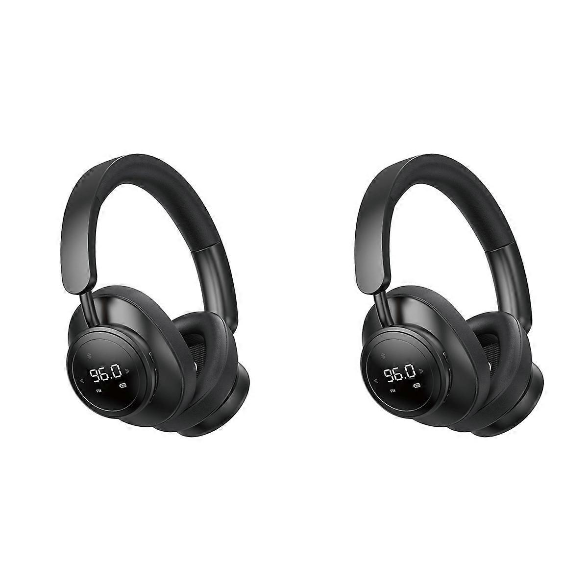 Wireless Headset Headphone with Mic Foldable over Ear Bluetooth 5.3 Earphone Support TF Card FM Radi