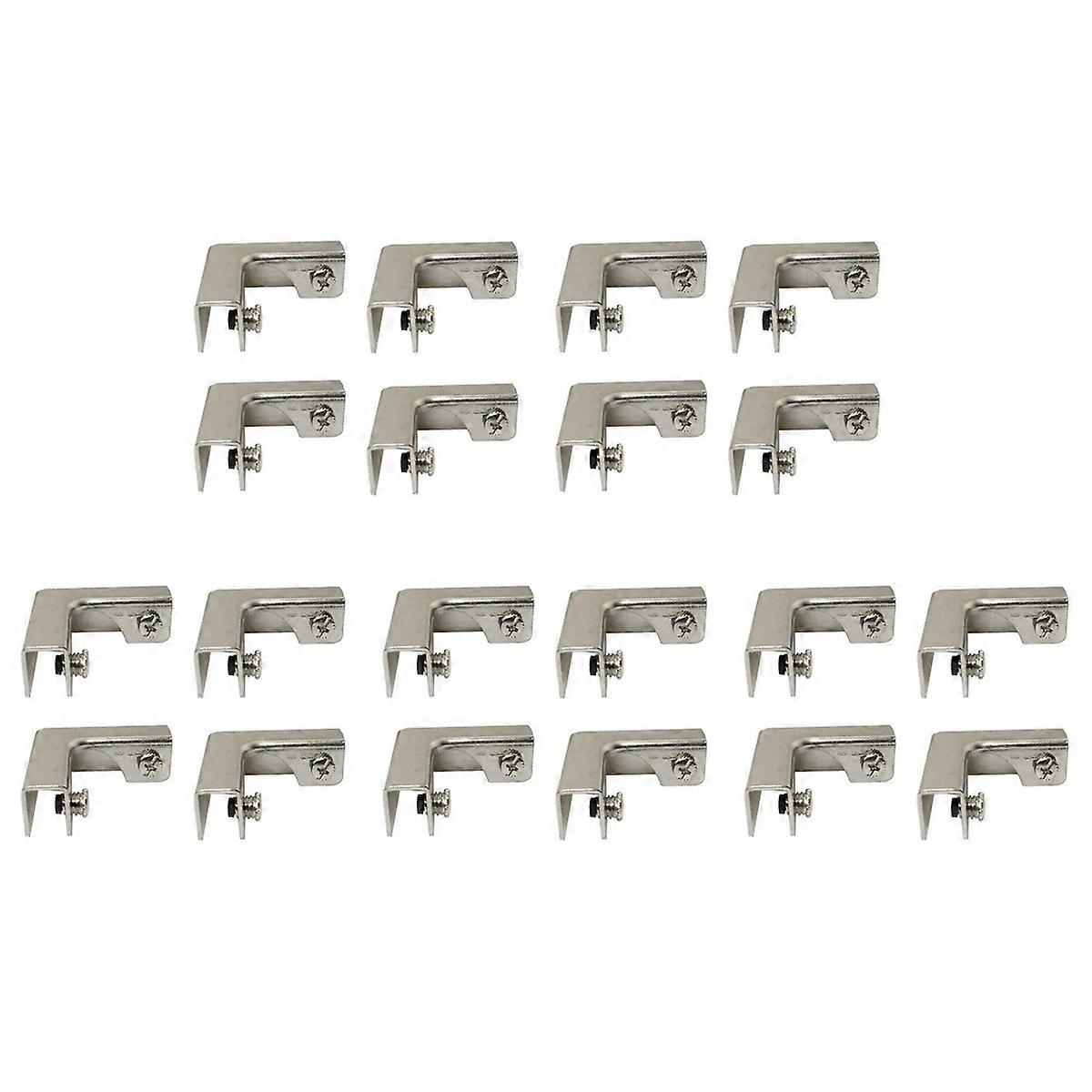 4Pcs L Type Glass Fixing Clip 2 Way Glass Connectors